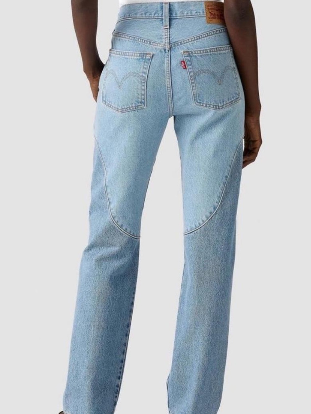 Levi's Two-Tone Light Blue Straight Jeans